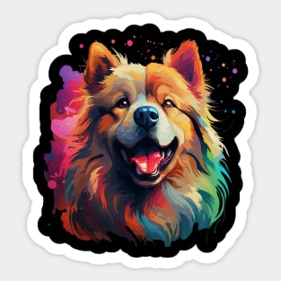 Chow Chow Rainbow Sticker